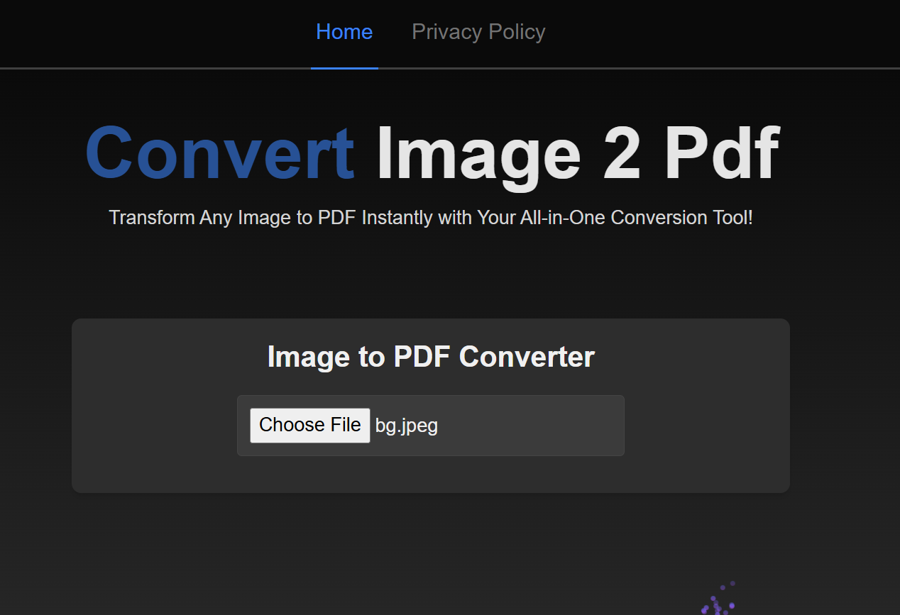 Convert Image 2 Pdf