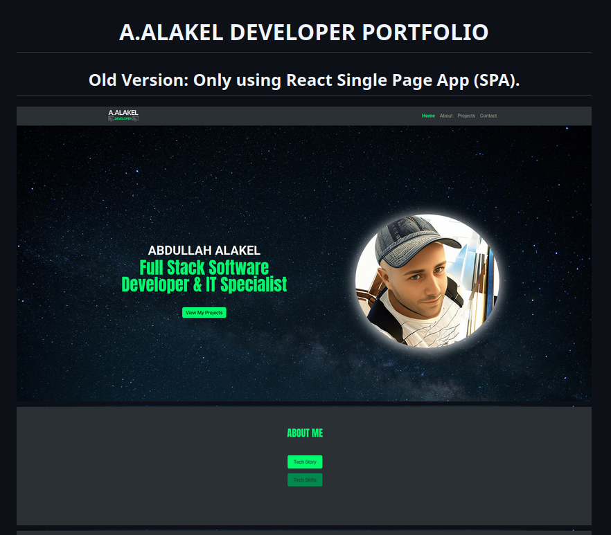 My Old Portfolio Website